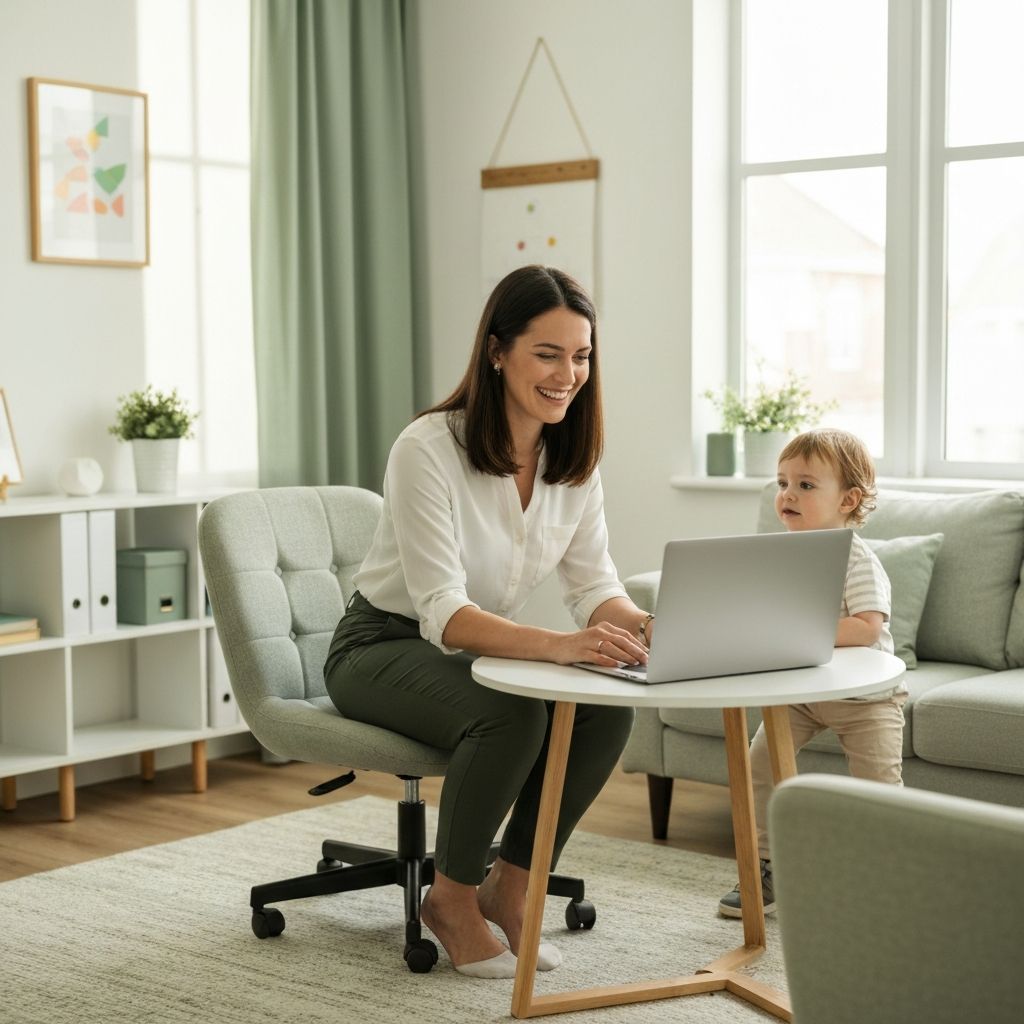 Speech therapist conducting a virtual session with a child